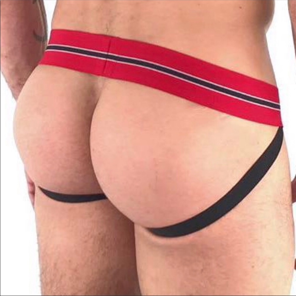 NASTY PIG Rival Jock Strap Red & Black XLarge NEW! - Picture 4 of 8